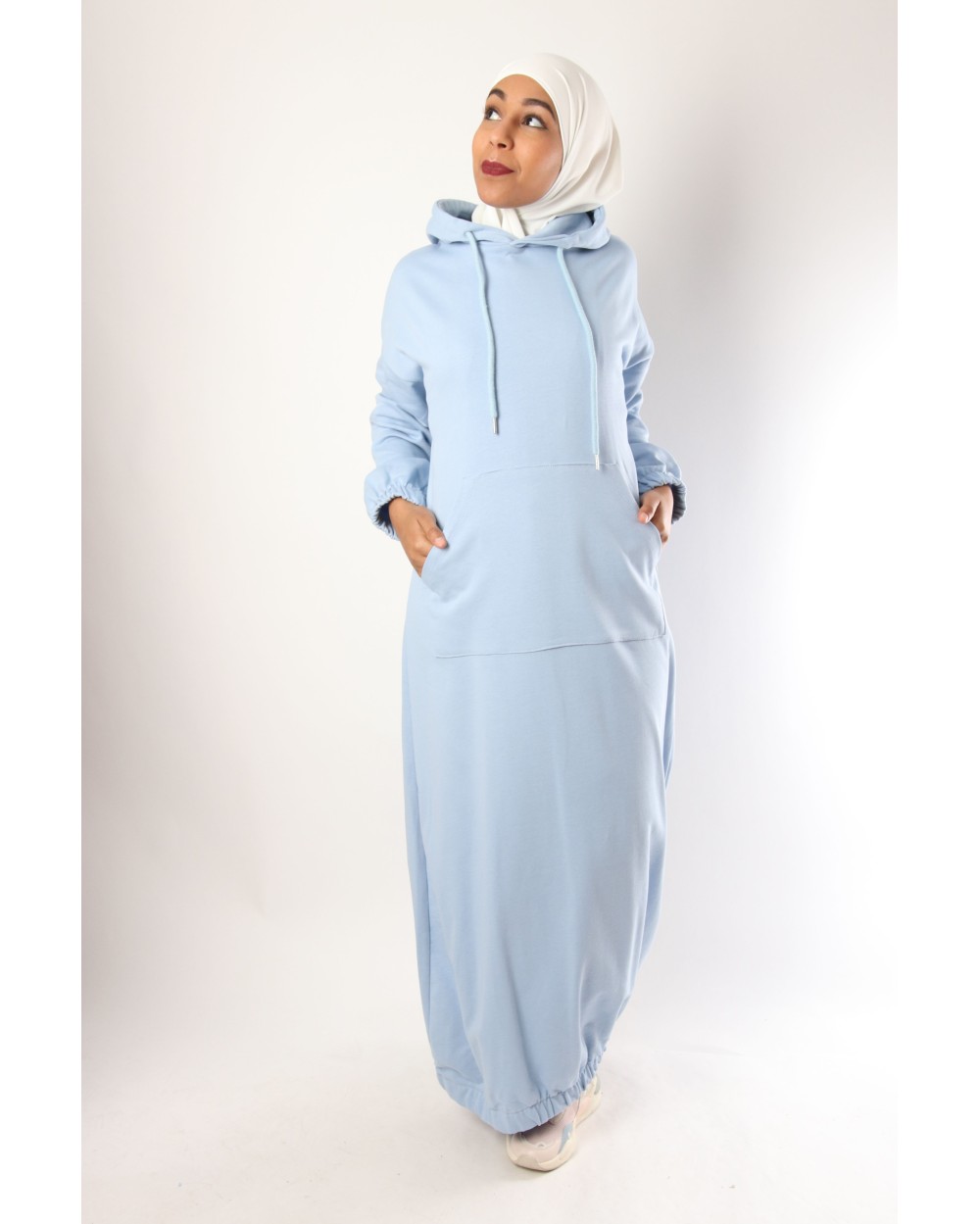Roumi hooded sportswear dress