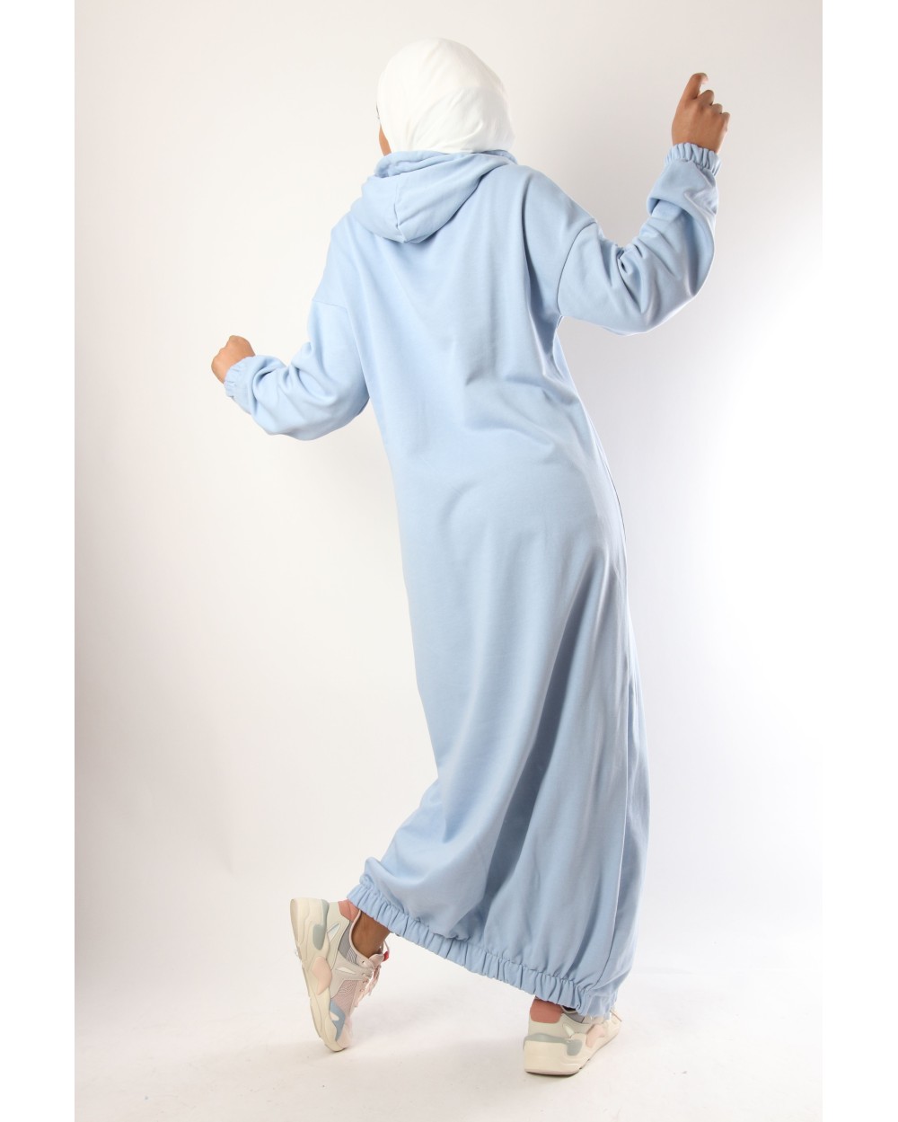 Roumi hooded sportswear dress