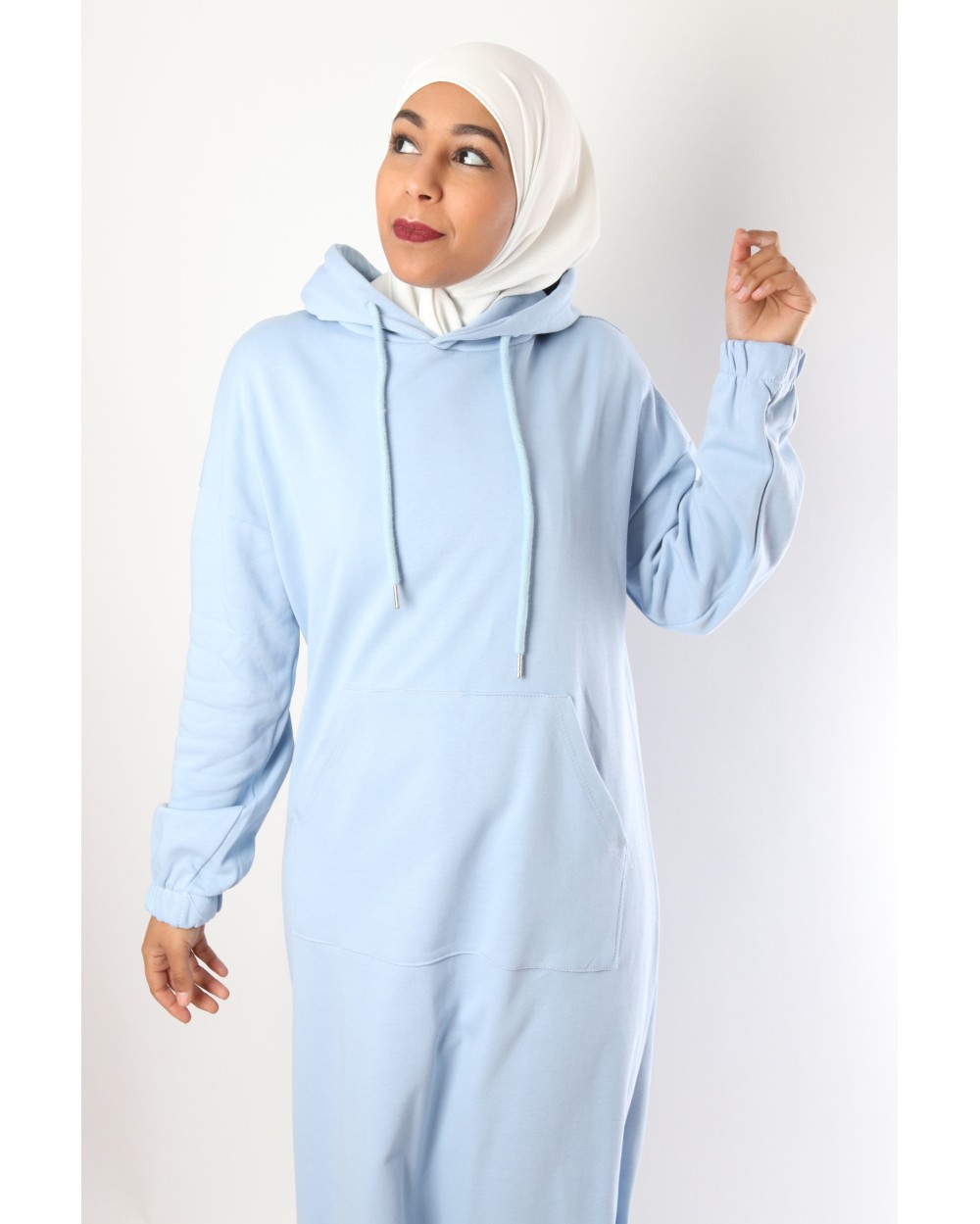 Roumi hooded sportswear dress