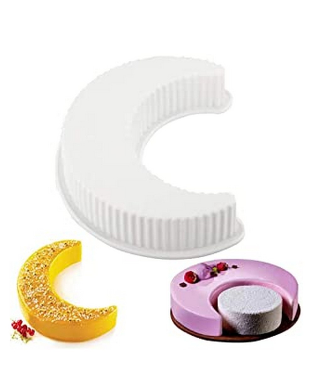 Moon shaped cake pan