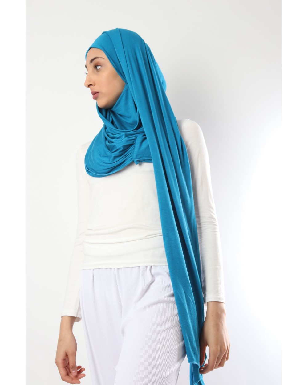Hijab jersey cagoule intégré