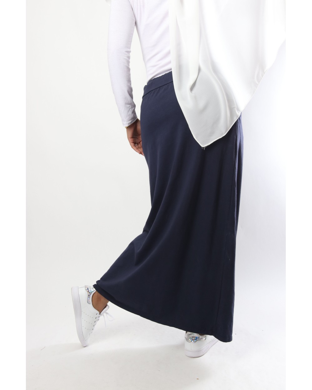 Sportwear long skirt with pockets