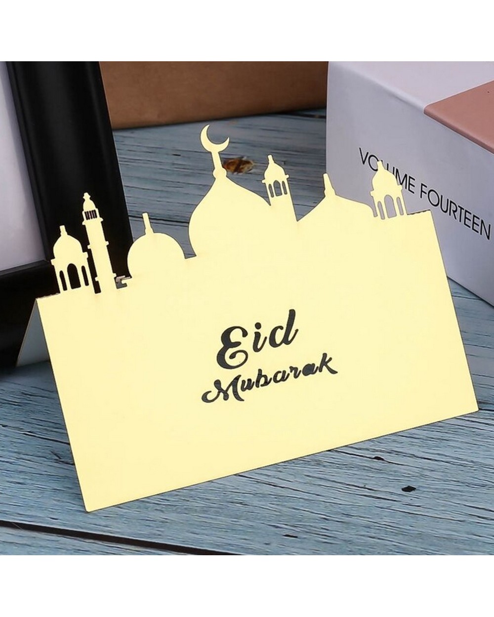 Pancarte décorative Eid Mubarak lot de 10