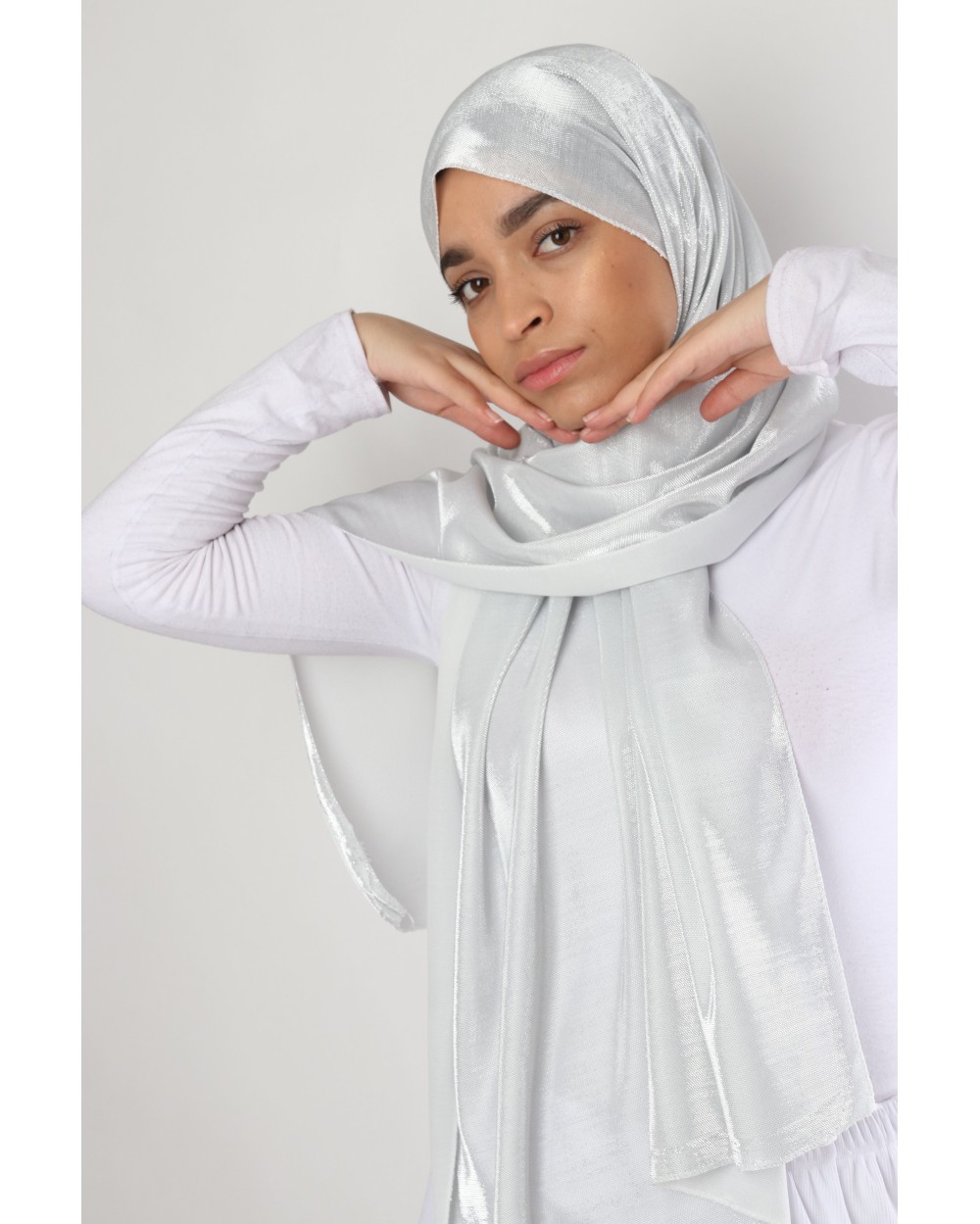 Hijab effet métalisé