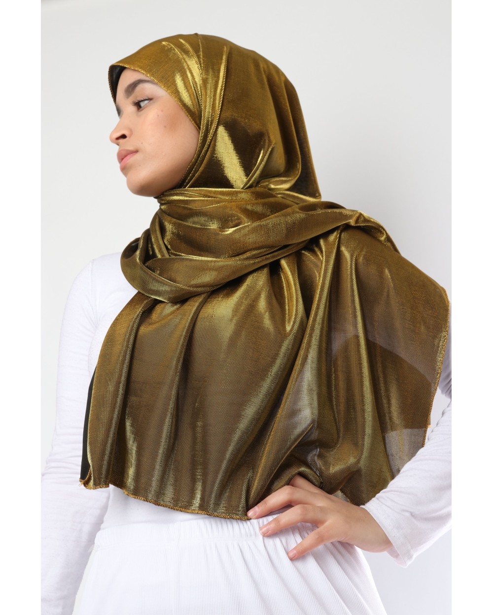 Hijab effet métalisé
