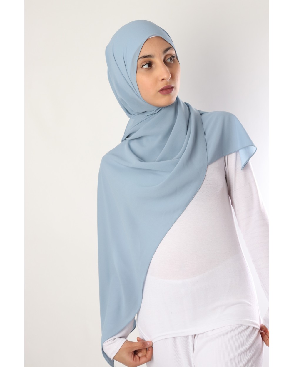 Hijab mousseline rectangle Nissa 175