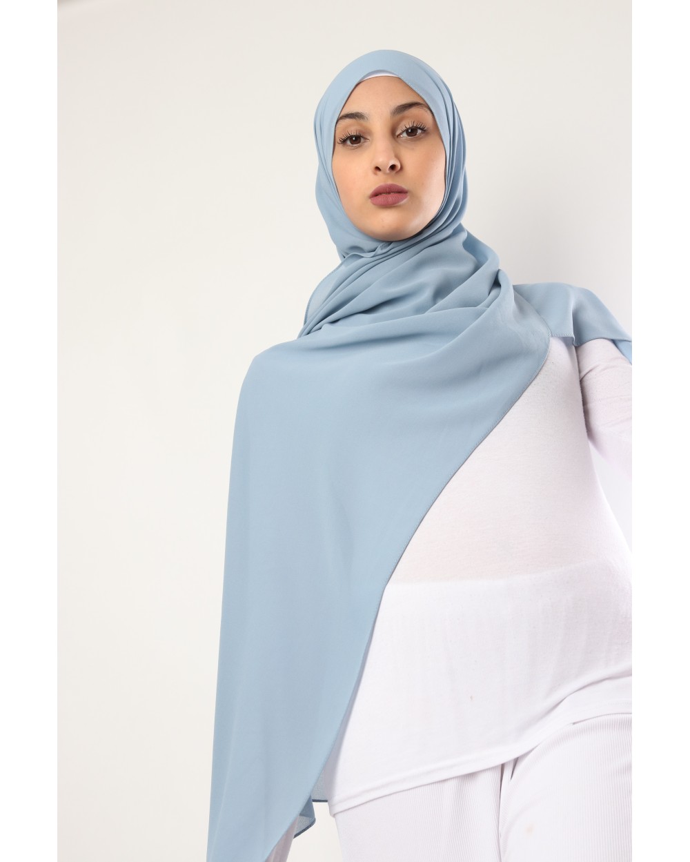 Hijab mousseline rectangle Nissa 175