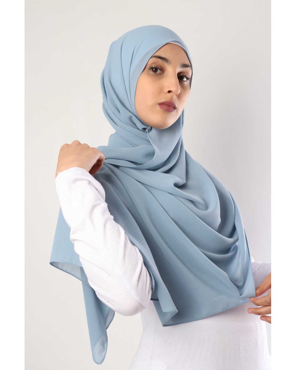 Hijab mousseline rectangle Nissa 175