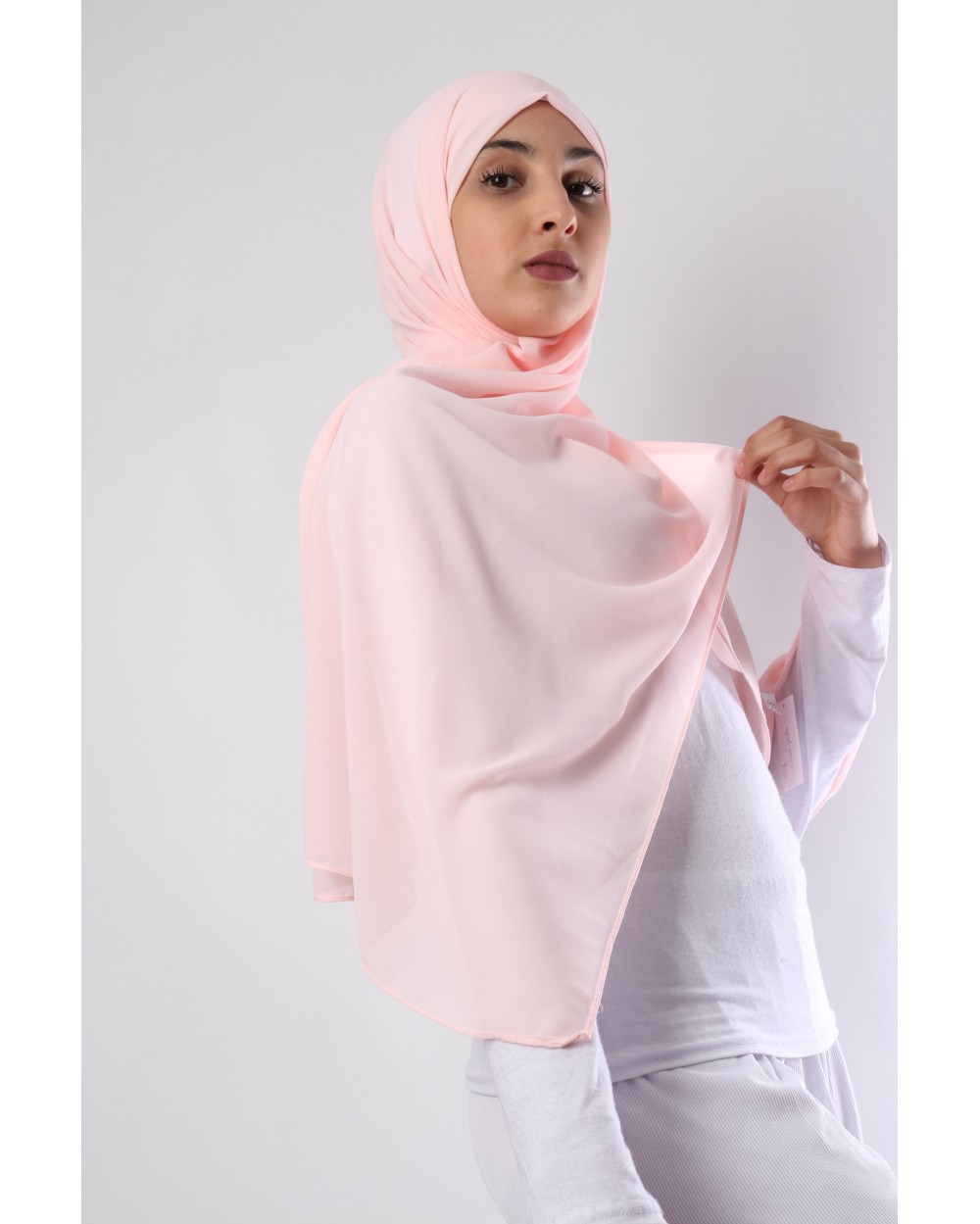 Hijab mousseline rectangle Nissa 175