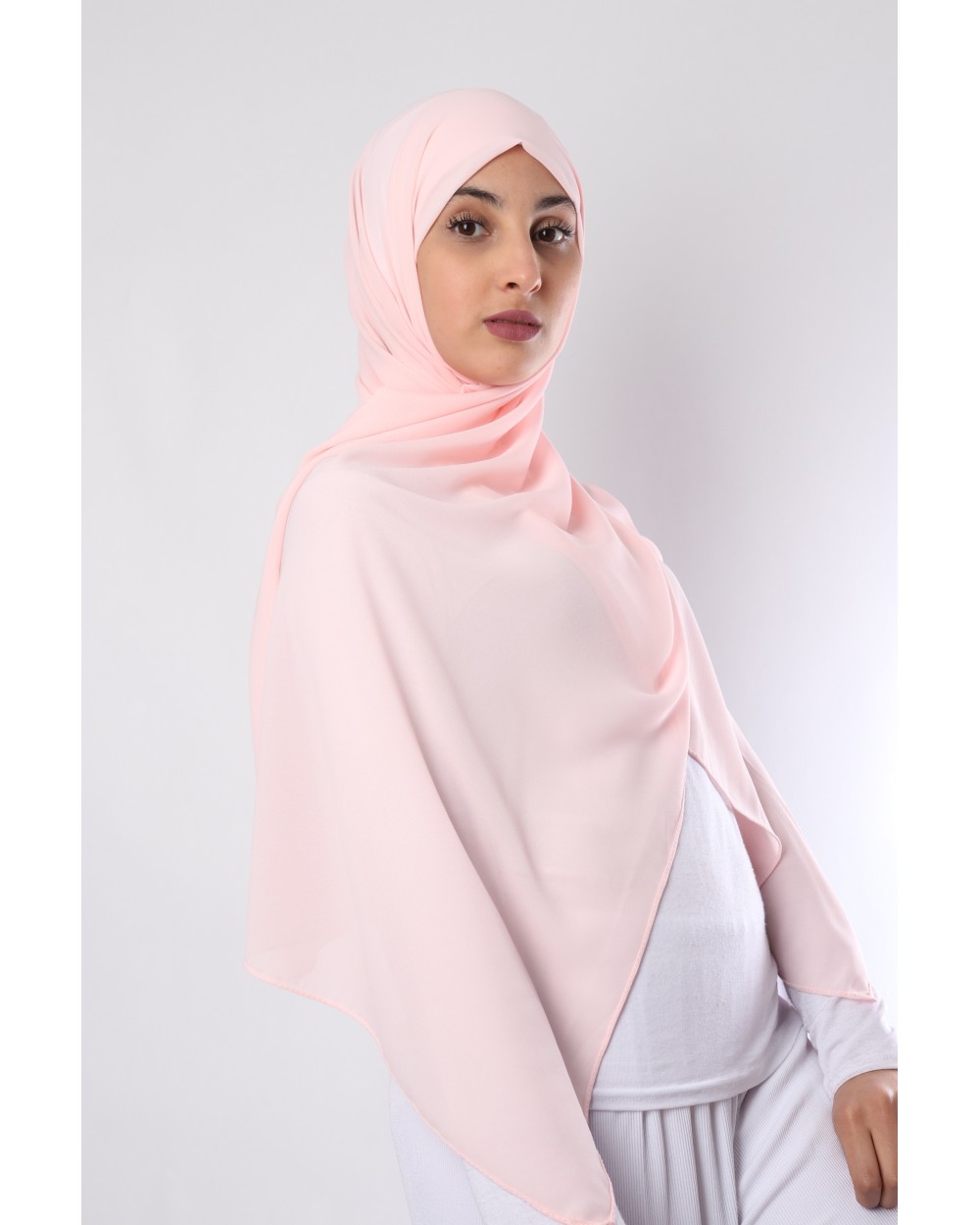Hijab mousseline rectangle Nissa 175