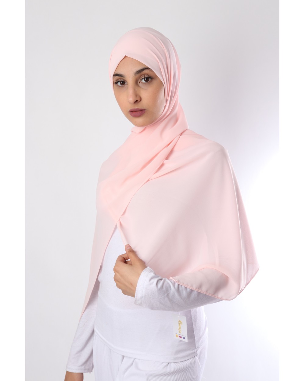 Hijab mousseline rectangle Nissa 175