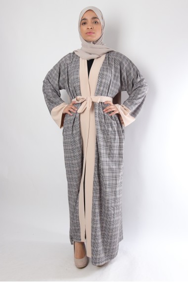 Kemaria kimono with check