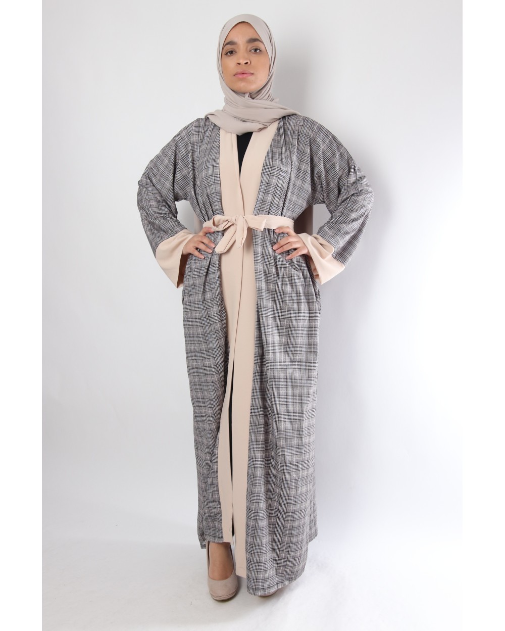 Kemaria kimono with check