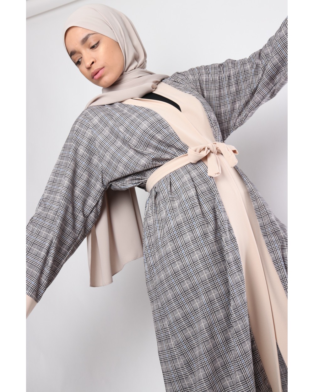 Kemaria kimono with check