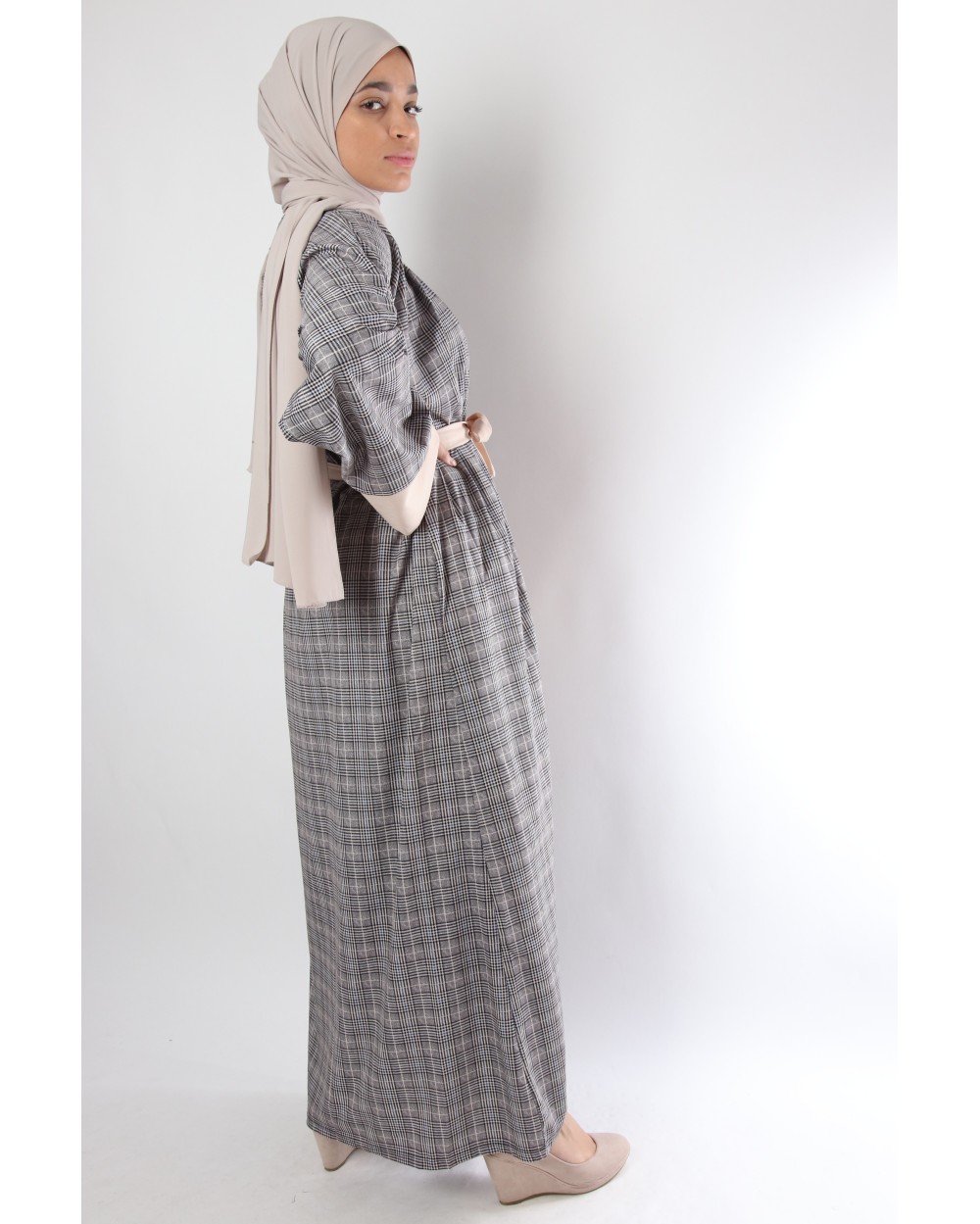 Kimono Kemaria à carreaux