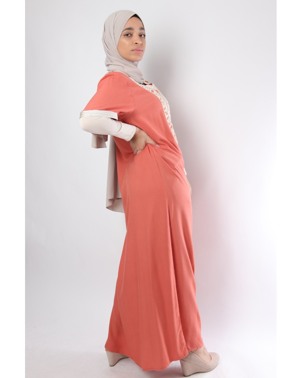 Gandoura abaya orientale Ouassila