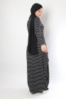 Robe longue boule Marinière rayée