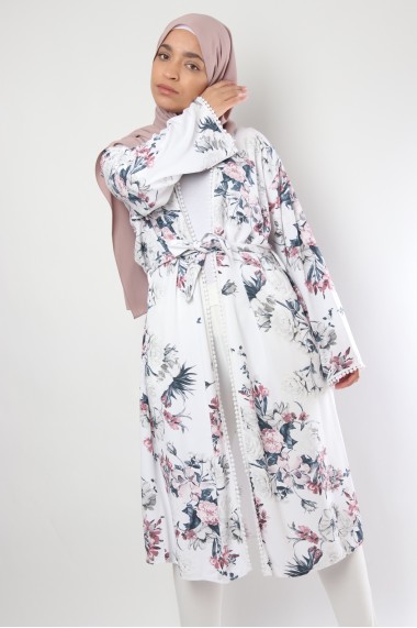 Kimono Kamma imprimé fleuri
