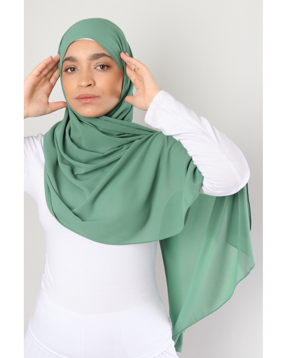 Hijab mousseline rectangle Nissa 175