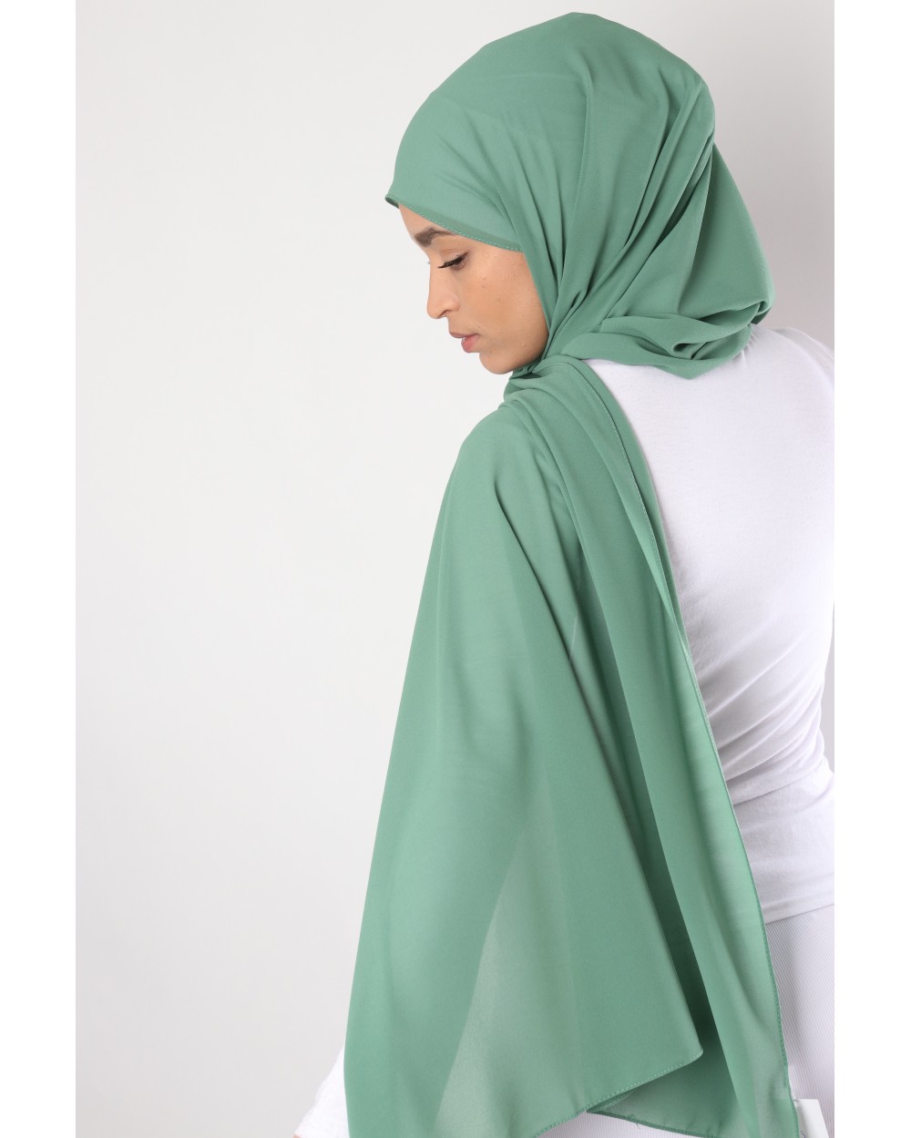 Hijab mousseline rectangle Nissa 175