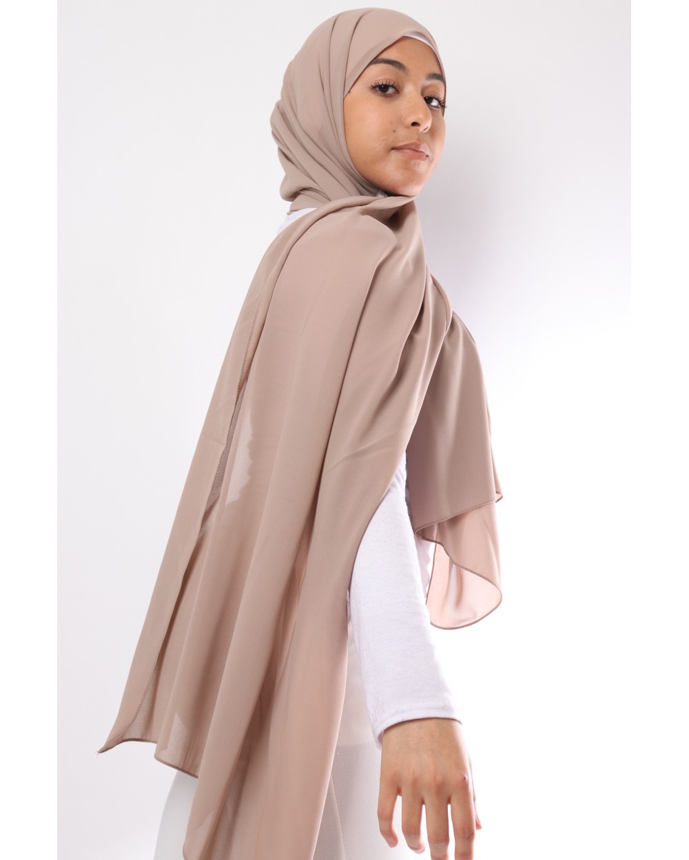 Hijab mousseline rectangle Nissa 175