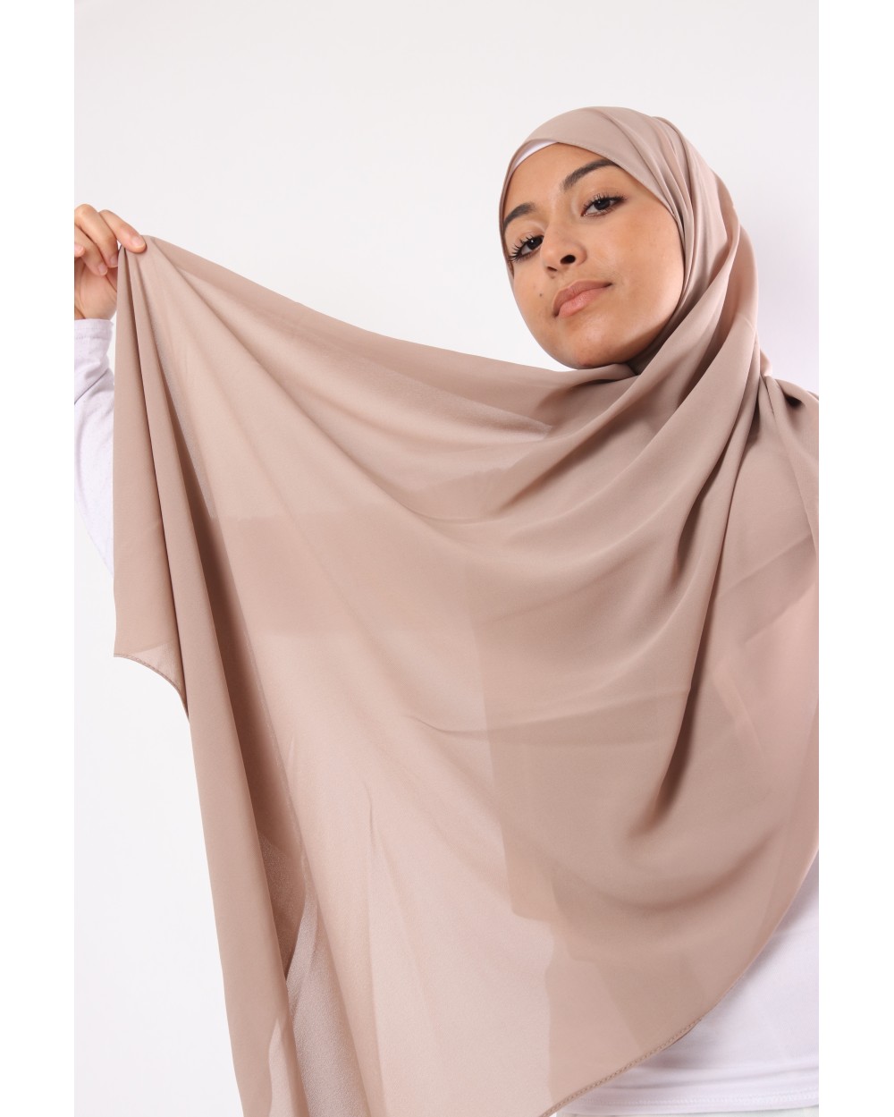 Hijab mousseline rectangle Nissa 175