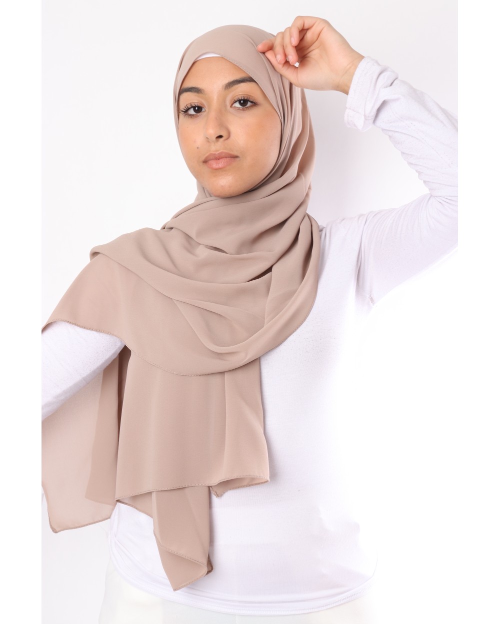 Hijab mousseline rectangle Nissa 175