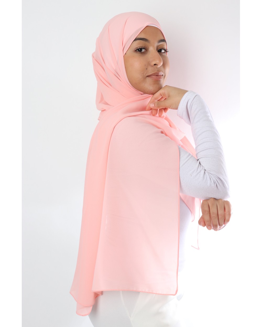 Hijab mousseline rectangle Nissa 175