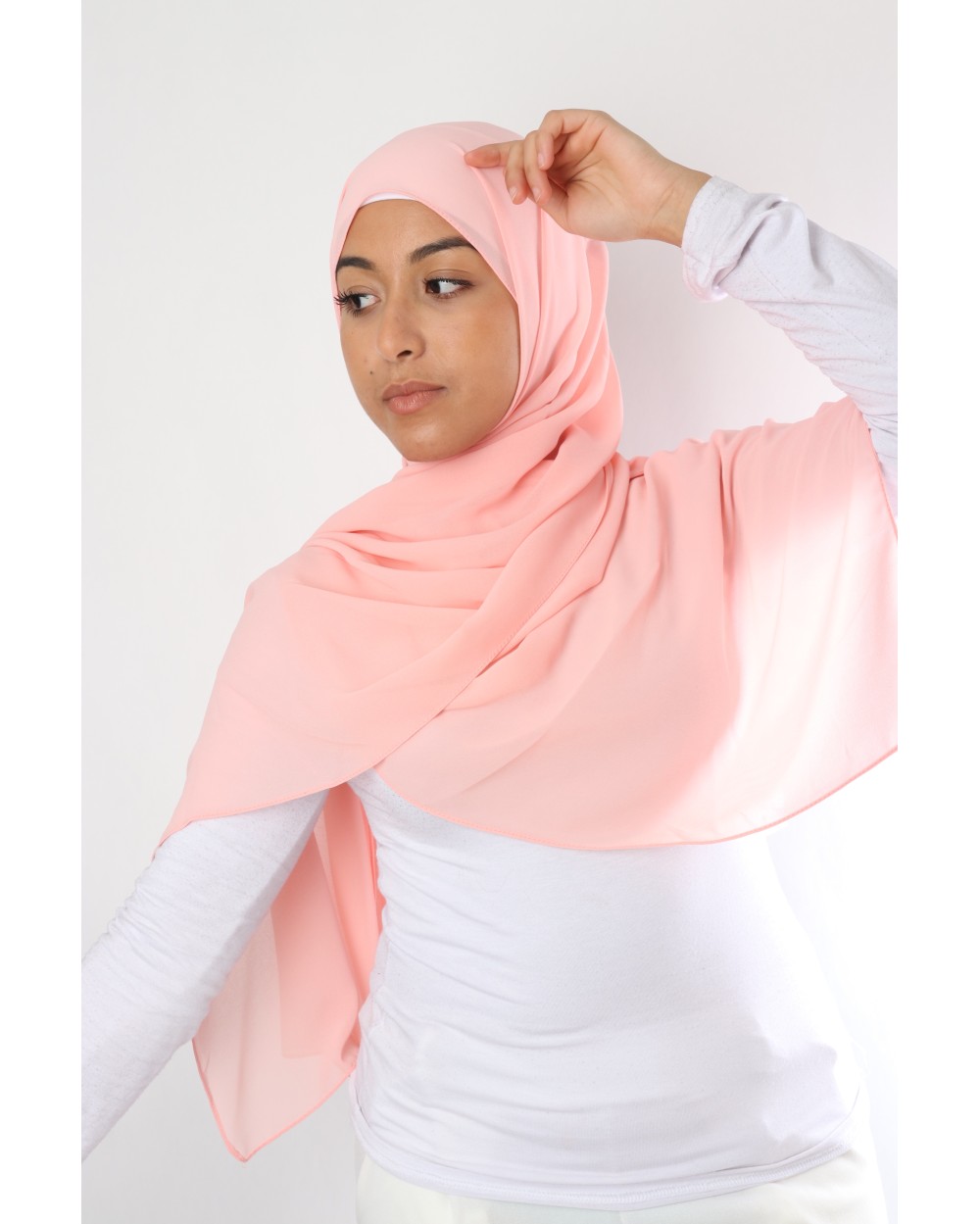 Hijab mousseline rectangle Nissa 175