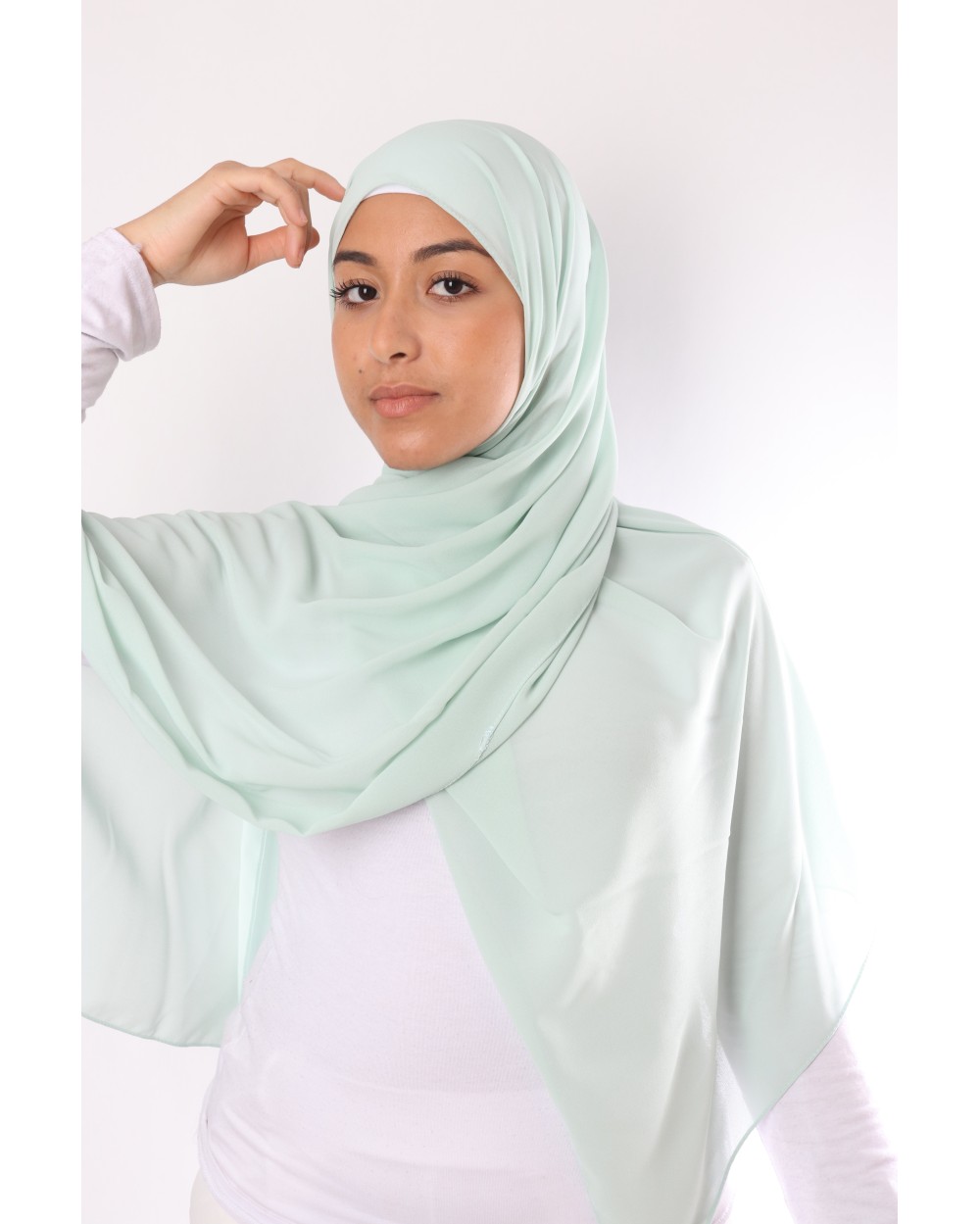 Hijab mousseline rectangle Nissa 175