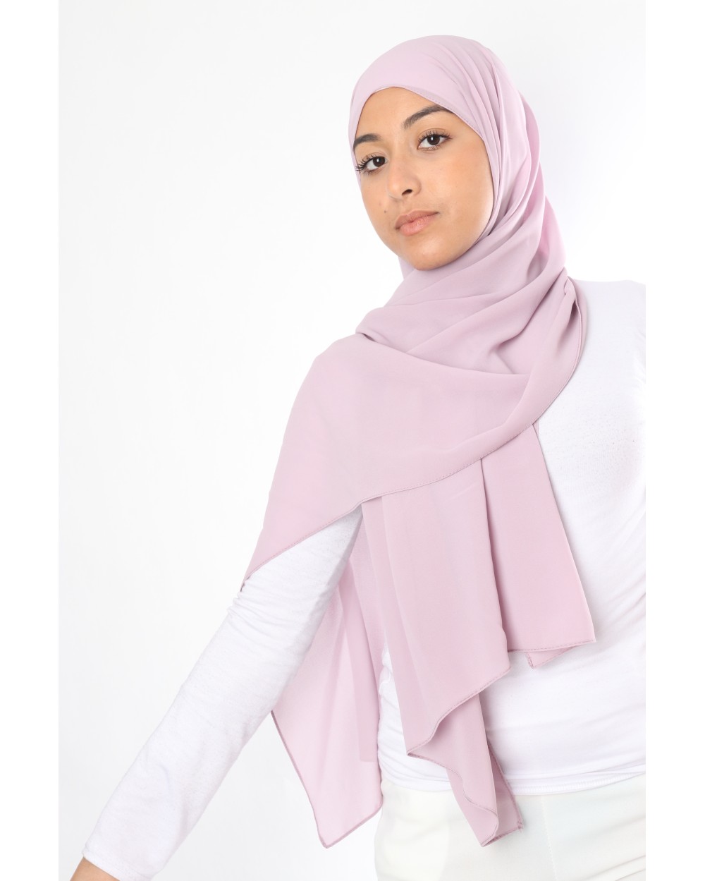 Hijab mousseline rectangle Nissa 175