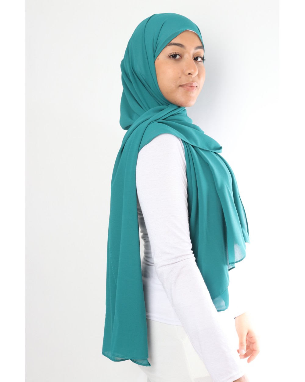 Hijab mousseline rectangle Nissa 175