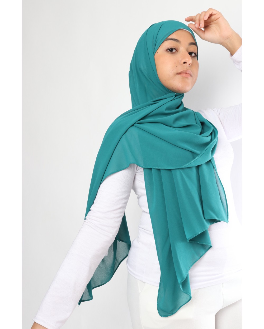 Hijab mousseline rectangle Nissa 175