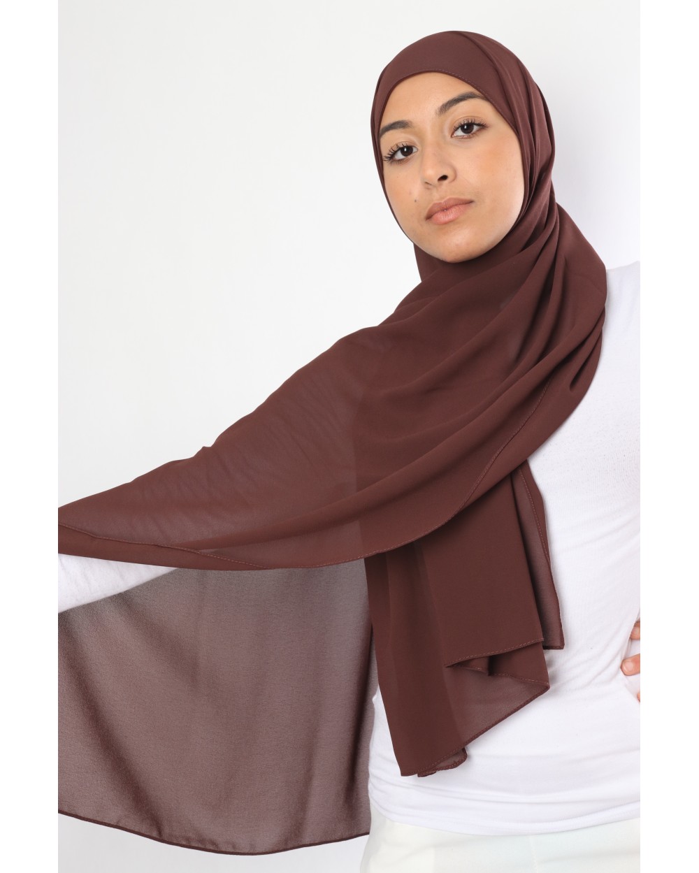 Hijab mousseline rectangle Nissa 175