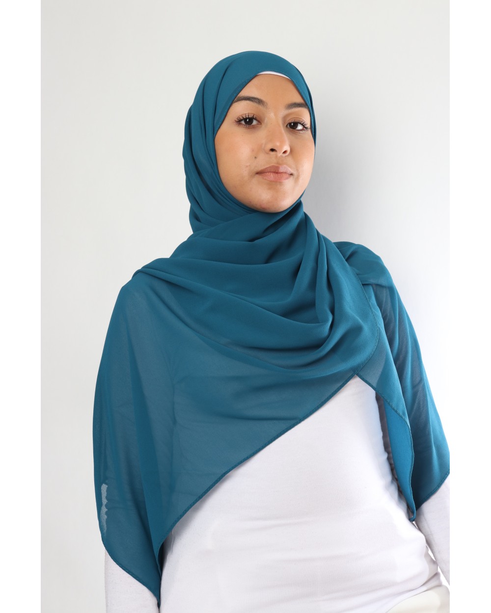 Hijab mousseline rectangle Nissa 175