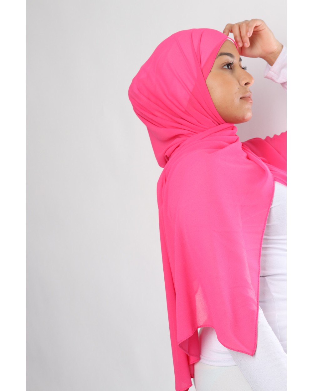 Hijab mousseline rectangle Nissa 175