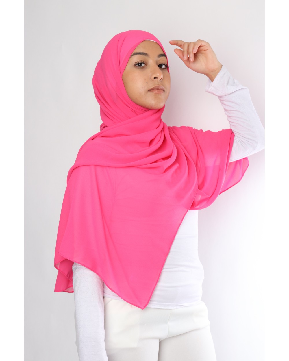 Hijab mousseline rectangle Nissa 175