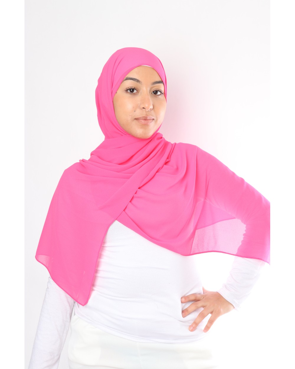 Hijab mousseline rectangle Nissa 175