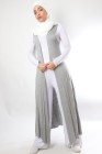 Long sleeveless cardigan