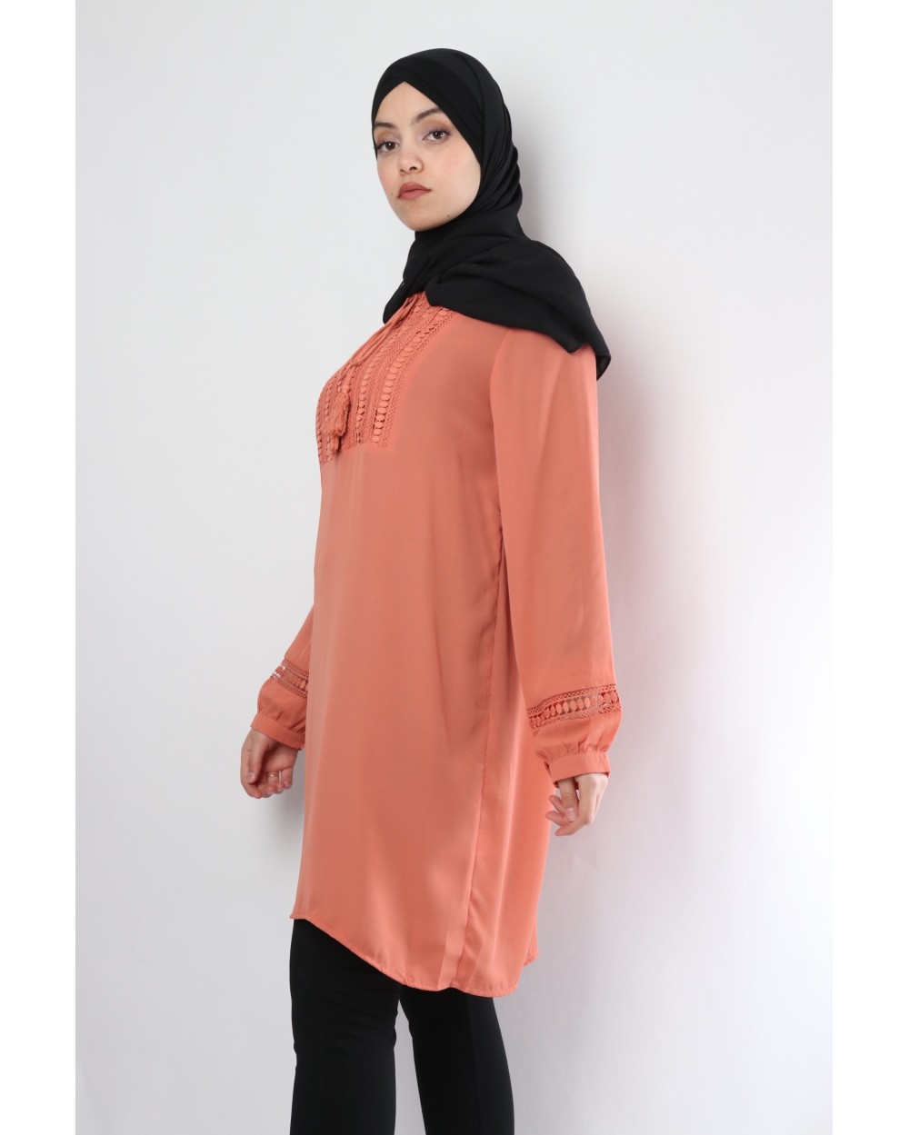 Tunique Tamara avec plastron crochet