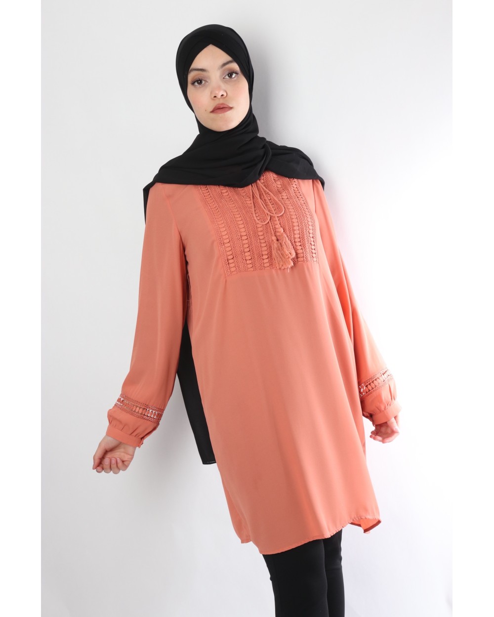 Tamara tunic with bib front