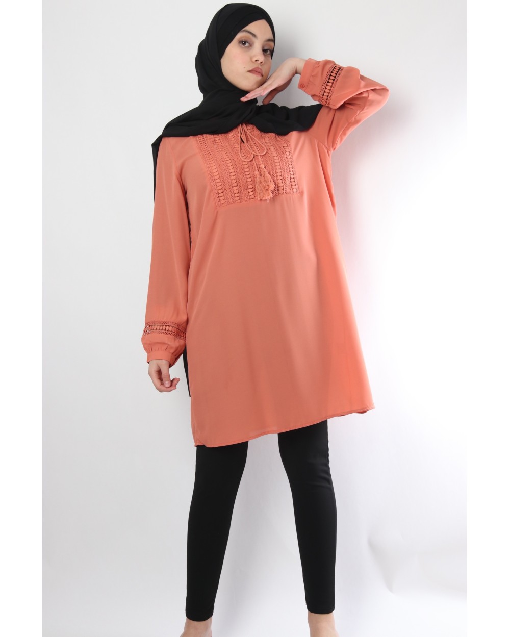 Tamara tunic with bib front
