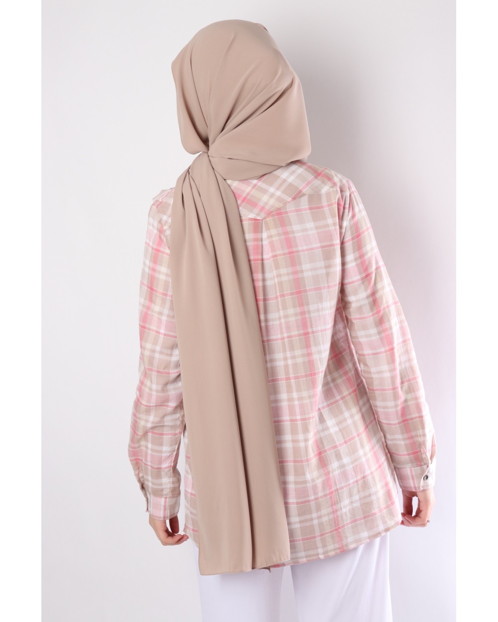 Chemise coton Carreaux femme