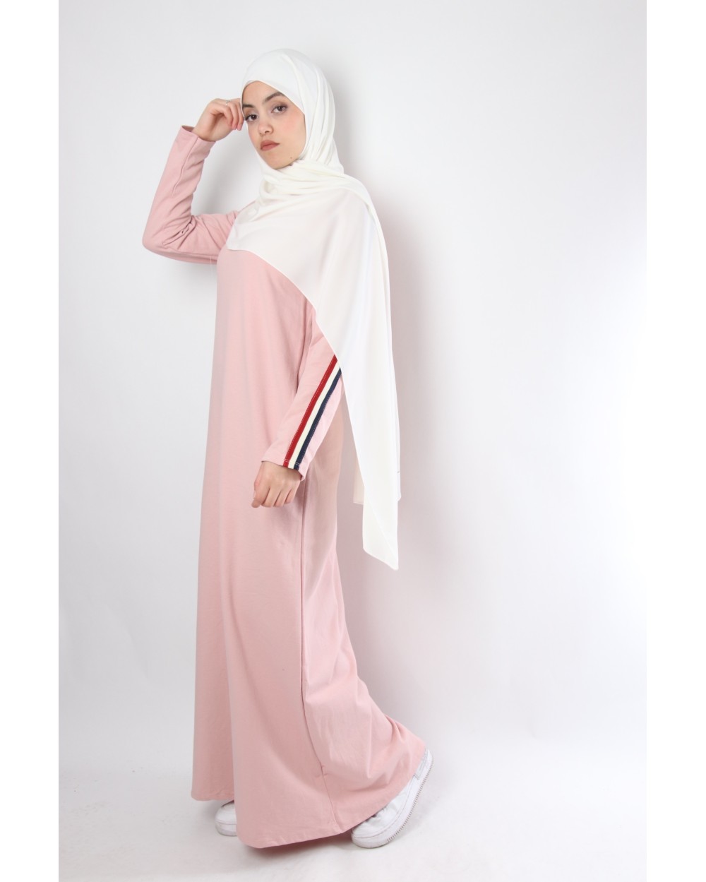 Robe longue 13 sportwear avec bandes sur les manches
