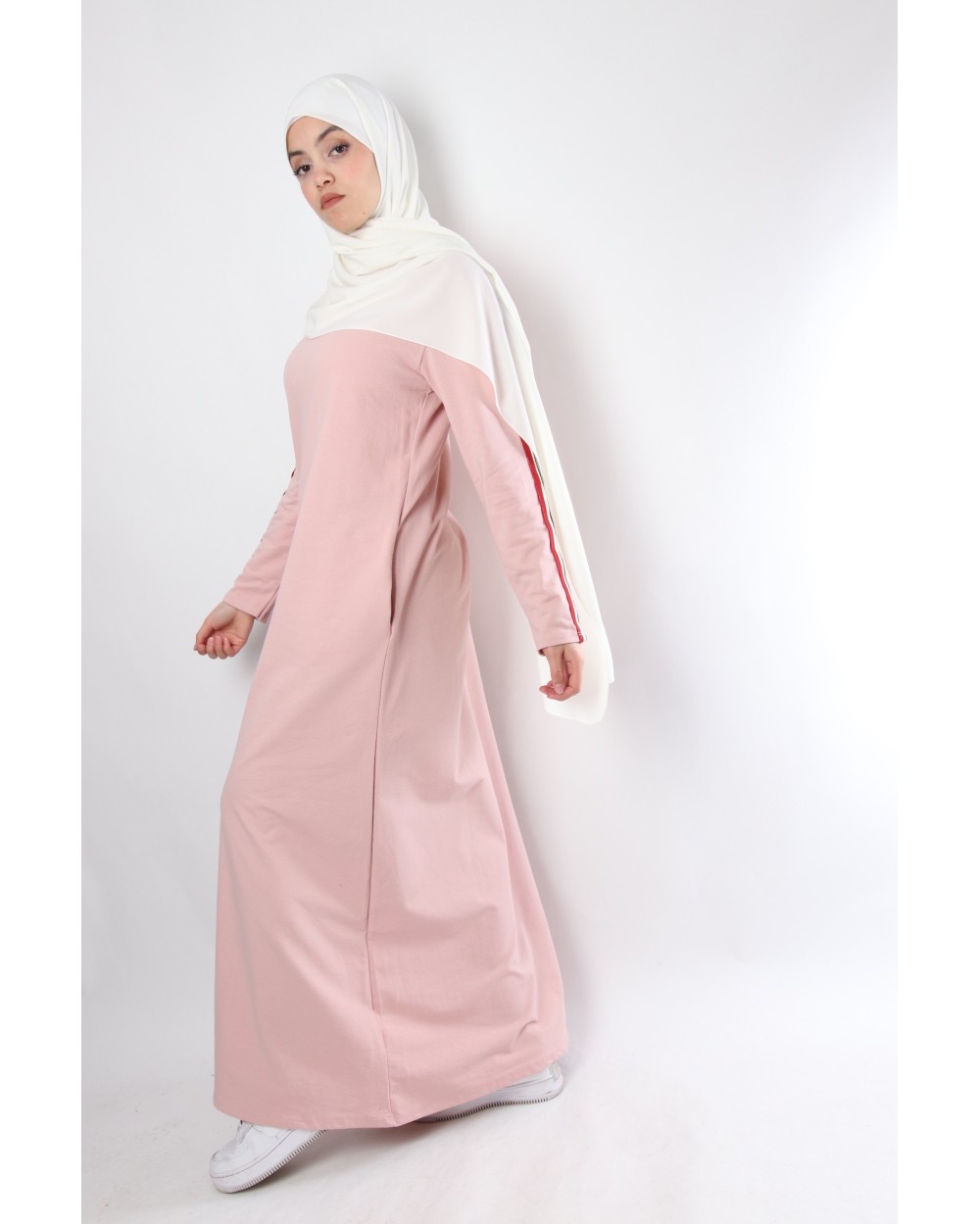 Robe longue 13 sportwear avec bandes sur les manches