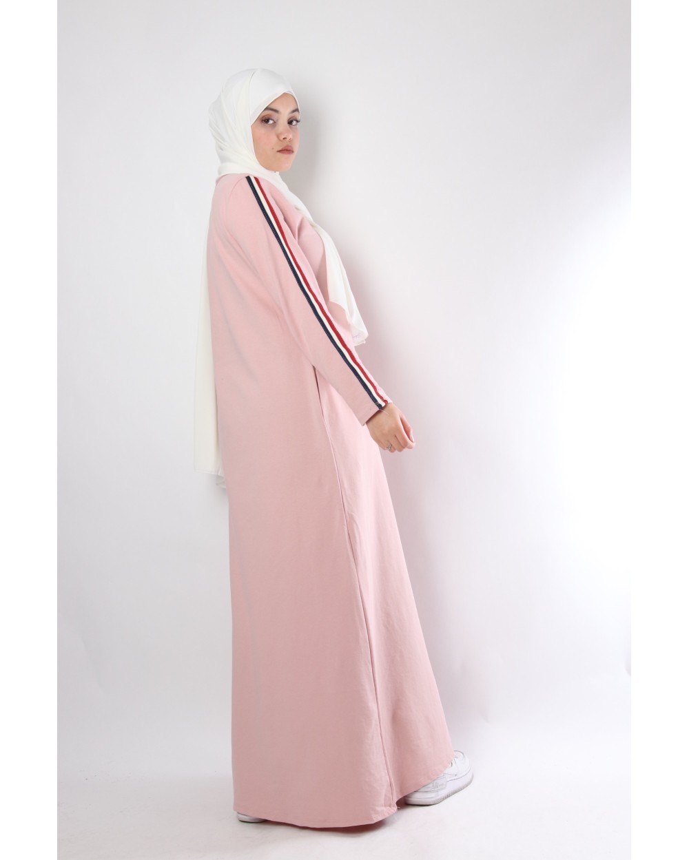 Robe longue 13 sportwear avec bandes sur les manches