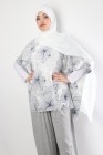 Tunique papillon avec motifs imprimés