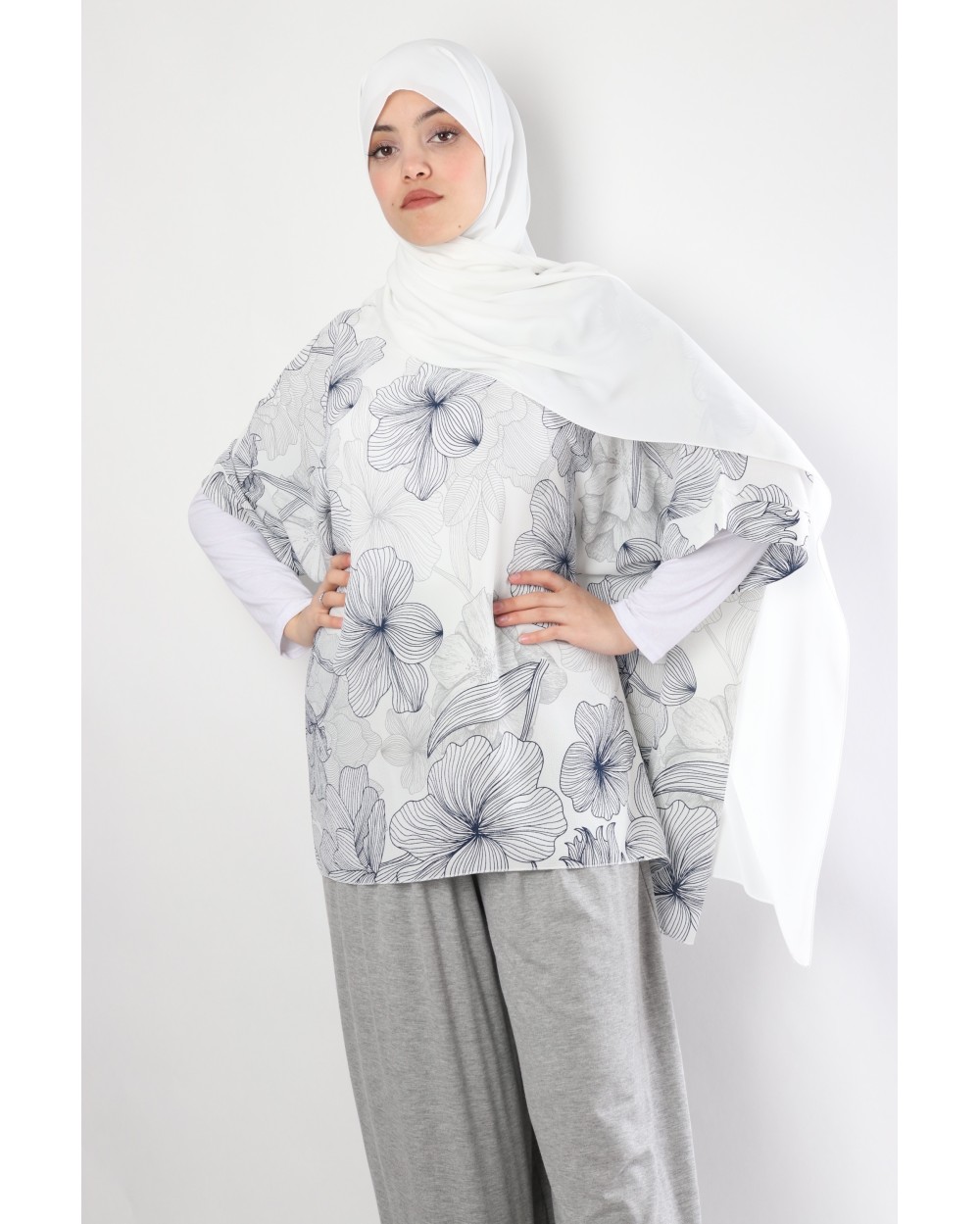 Tunique papillon avec motifs imprimés