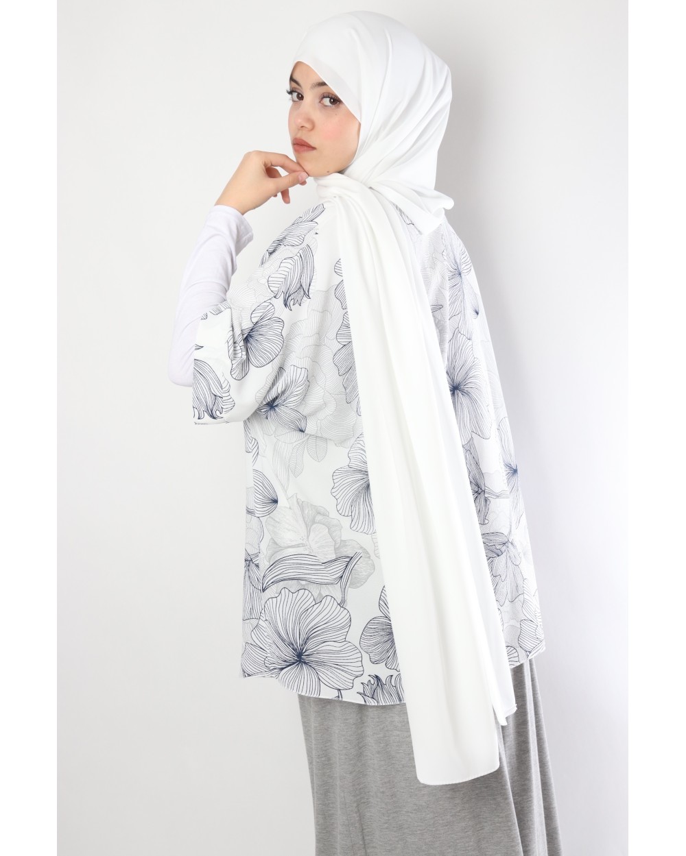 Tunique papillon avec motifs imprimés