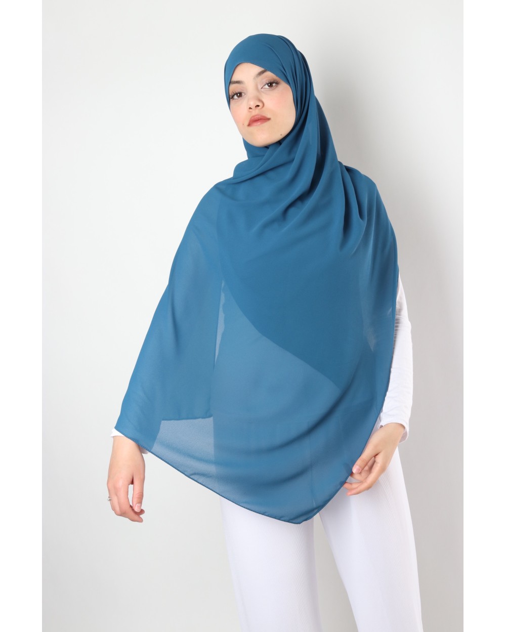 Hijab mousseline rectangle Nissa 175